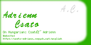 adrienn csato business card